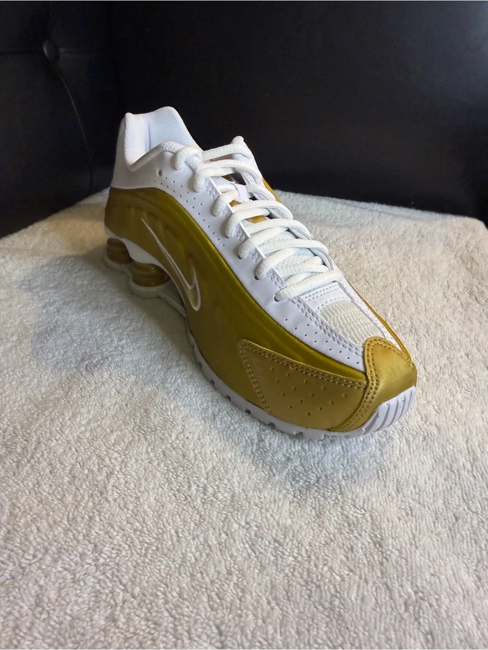 Nike Women’s Sneakers - White & Yellow Gold